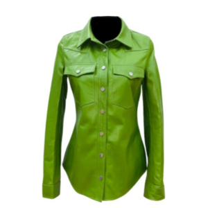 Camisa Mujer De Cuero Moderna