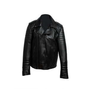 Chaqueta Biker Cruzada y Acolchada de Hombre