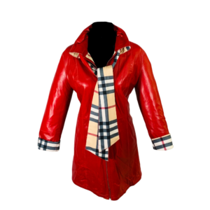 Chaqueta De Cuero Larga Reversible Lora