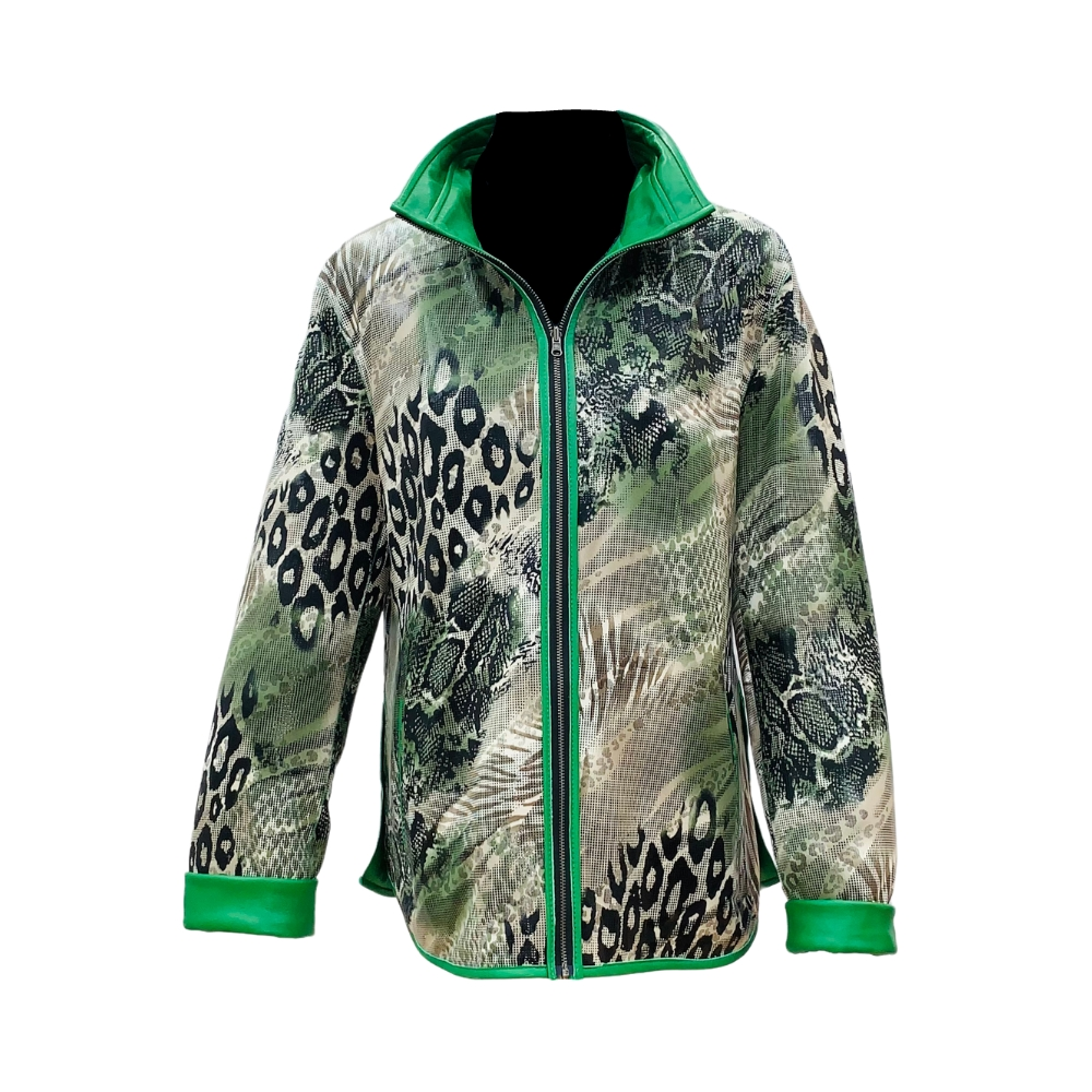 Chaqueta Radi Punto Reversible Verde - Imagen 2