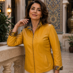 Chaqueta de cuero de color Radi Punto Reversible